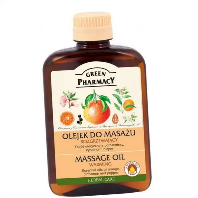 Hřejivý masážní olej Green Pharmacy