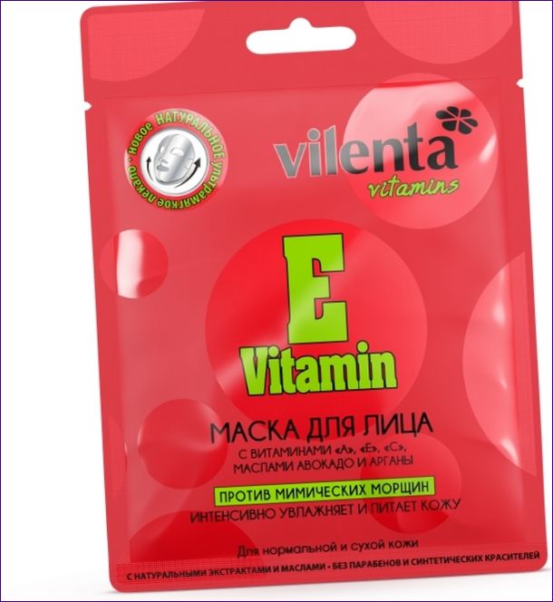 Maska proti vráskám s vitaminem E Vilenta