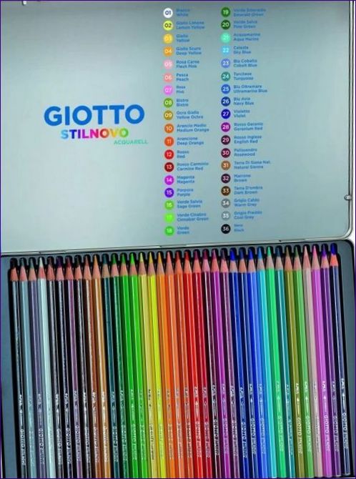 GIOTTO SCAT METALLO 36 COLOUR CANDARDS SET.webp