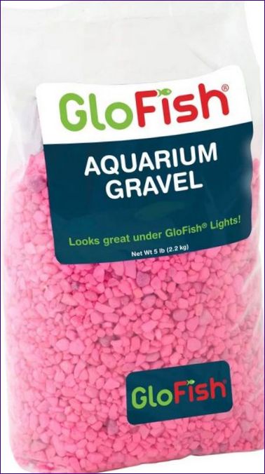 GloFish fluorescenční akvarijní rašelina, růžová 2,268 kg