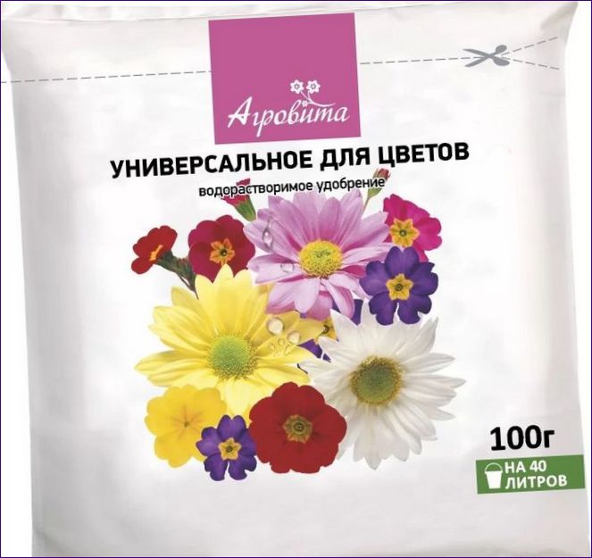 Agrovita pro květiny univerzální vodorozpustné hnojivo 100gr