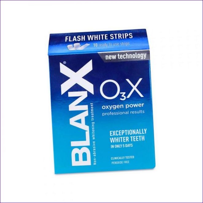 BlanX O₃X Flash White Stripes Oxygen Power bělící proužky