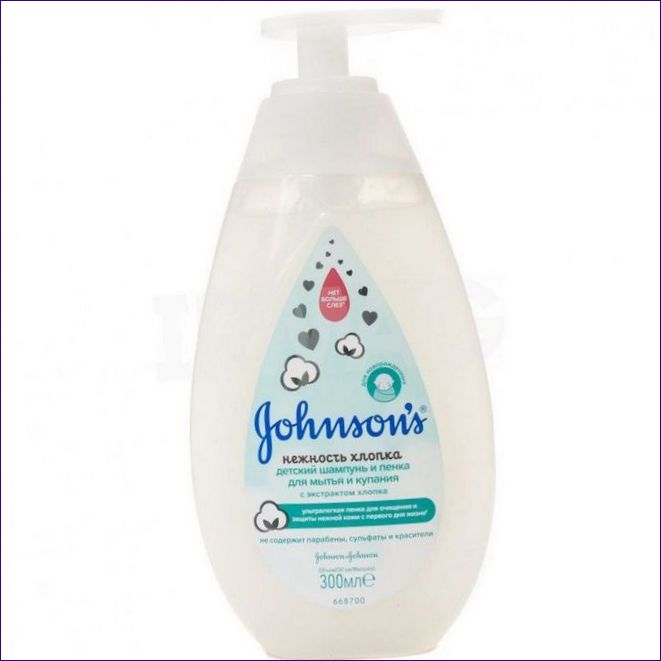 JOHNSON'S Šampon pěnivý jemný bavlněný